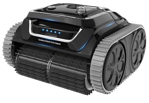 WYBOT S1 SE Cordless APP Robotic Pool Cleaner with Wall Climbing, 7 Cleaning Modes, 2.5H Fast Charge, Automatic Pool Vacuum Robot Lasts 150 Mins, Smart Navigation, Powerful Suction for Inground Pools