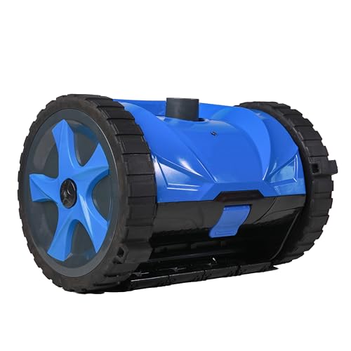 Generic Automatic Turbine Pool Cleaner for Large Inground Pool, Suction-Side Pool Vacuum Cleaner (Basic Set), Blue, SC-PC-2w