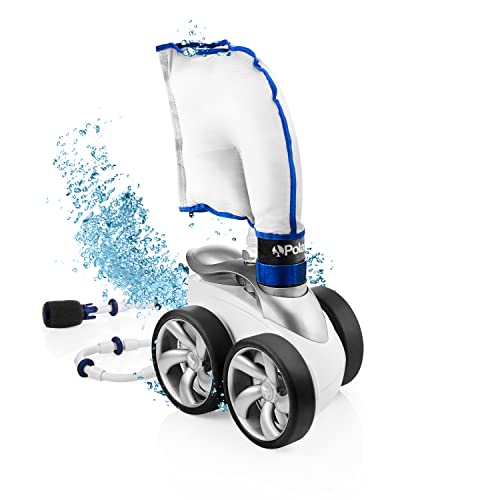 Polaris P39 Pressure Side Pool Cleaner – All Wheel Drive – TailSweep PRO – Dual Chamber SuperBag – Cleans All In-Ground Pool Types WE000008