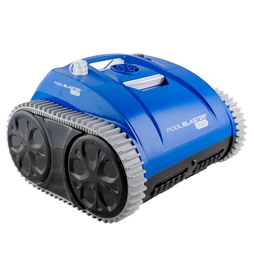 (All-New 2025) POOL BLASTER CX-300 Cordless Robotic Pool Cleaner for Smaller Inground & Above Ground Pools, 2.5 Hr Runtime, Wall Climbing, Smart Navigation, Rechargeable, Lightweight Robot Pool Vacuum