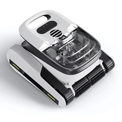 Intelligent Robotic Pool Vacuum Cordless, Long-Lasting, with Sonar Path Planning