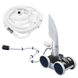 MAKHOON Upgrade Pool Pressure Side Sweeper – Professional Pool Cleaner for Efficient Swimming Pool Cleaning, Stable 4-Wheel Structure Design