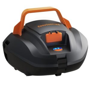 Coasteering Planet Edge Pool Vacuum for Above Ground Pool, 120-Min Runtime, Powerful Dual-Motor, Adjustable Cleaning Path, Cordless Robotic Pool Cleaner for Flat Pools Up to 850 Sq.ft, Deep Grey