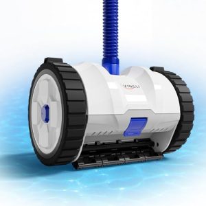 VINGLI Suction-Side Pool Cleaner, Wall-Climbing Vacuum – Blue&White
