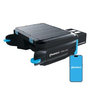 OMIN G20 Solar Pool Skimmer Robot with APP Support, Dual Charging 24/7 Cleaning