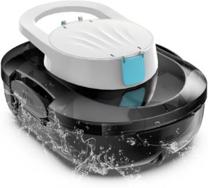 S1 Pro Cordless Robotic Pool Cleaner for Above Ground Pools, Panda Black