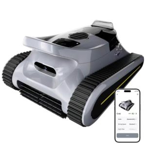 LODOBA Pool Vacuum for Inground Pools & Above Ground Pool, Cordless Robotic Pool Cleaner with 180W Brushless Motor, 3-Hour Runtime, Wall-Climbing Pool Robot Scrubber for Pools up to 2150 Sq.Ft.