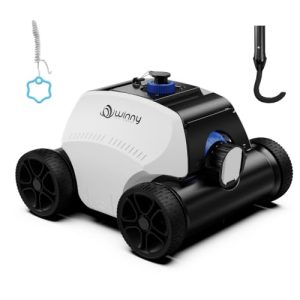 Winny Pool Cleaner-OS300 Pro Cordless Robotic Pool Vacuum, One Knob Start