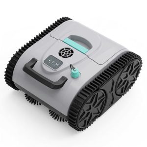 Hinice Cordless Pool Cleaner Robot for Wall & Waterline Cleaning, Automatic Pool Vacuum Cleaner for Inground & Above Ground Pools up to 3200 sq.ft, 120 Mins Runtime, IPX8 Waterproof