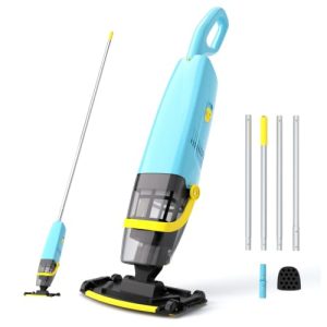 Cordless Pool Vacuum for Above Ground Pool with Telescopic Pole, Blue