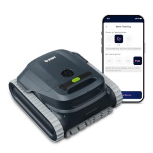 BWT ES Echo Cordless Robotic Pool Vacuum Cleaner | Smart Ultrasonic Navigation | Wall & Waterline Climbing | Up to 2.5-Hr Runtime & 4,500 GPH Suction | for Inground & Above Ground Pools