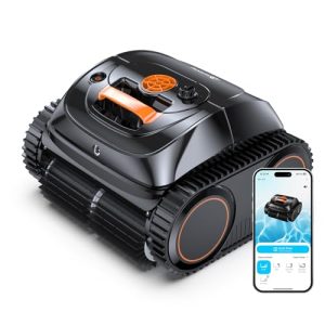 【2026 Upgrade】 C1 Cordless Robotic Pool Vacuum, Wall & Waterline & Platform Clean for Inground & Above-Ground up to 1,630 Sq.ft, 170 Min Runtime, APP Control & Smart Route