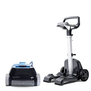 Dolphin Nautilus CC Robotic Pool Vacuum Cleaner up to 33 FT – Easy Transport Bundle with Caddy