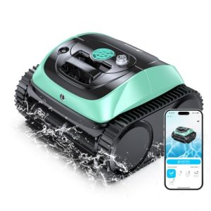【2026 Upgrade】 C1 Cordless Robotic Pool Vacuum, Wall & Waterline & Platform Clean for Inground & Above-Ground up to 1,614 Sq.ft, 150 Min Runtime, APP Control & Smart Route