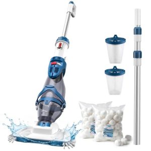 PC20 Pool Vacuum, Upgraded Dual Mode & 22 GPM Powerful Suction