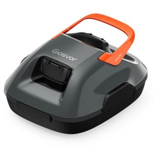 Gosvor Pool Vacuum for Above Ground Pool, Cordless Robotic Cleaner with Dual Cleaning Modes, 90-Minute Runtime, Self-Parking, 1200-1900 GPH Suction, Covers up to 860 sq.ft, Orange