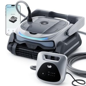 BUBLUE Bubot 800P Gen2 Pool Vacuum for Inground Pools,Robotic Pool Cleaner with Smart Navigation,App Control& Scheduling,Cleans Floor/Wall/Waterline/Shallow Area,for Pools up to 1,076 Sq.Ft Light Gray