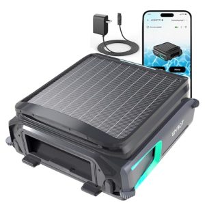 WYBOT F1 Pool Skimmer Robot with App Remote Control（Blackgreen）
