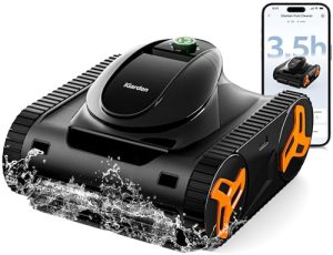 iGarden KN Series Robotic Pool Cleaner, 210-Min Runtime Above/Inground Pool