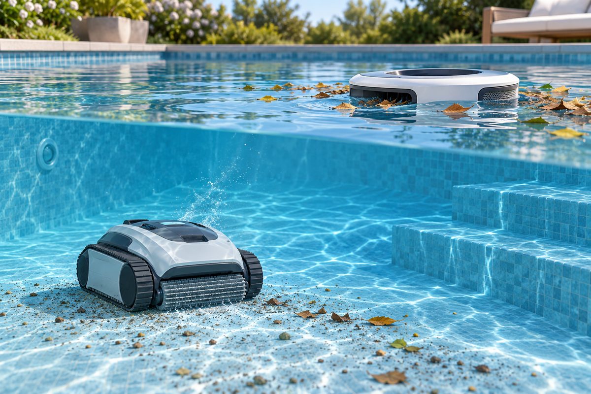 Illustration of separate surface and underwater cleaning duties